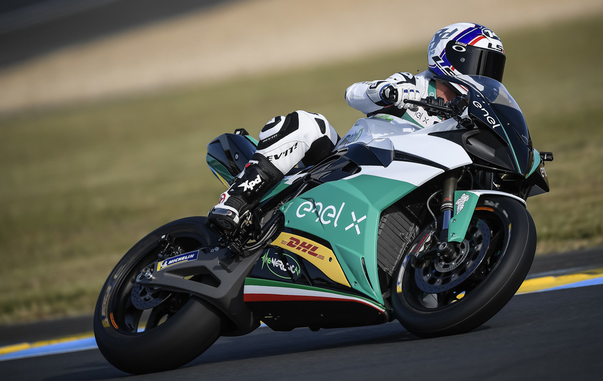 I test della MotoE a Le Mans