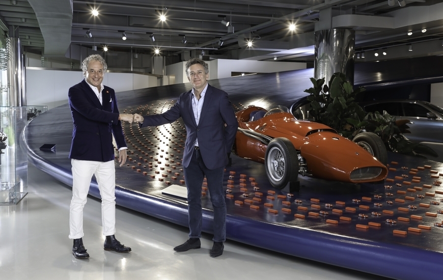 Davide Grasso CEO Maserati e Alejandro Agag Founder Chairman Formula E at Modena Plant (Ph. Maserati)