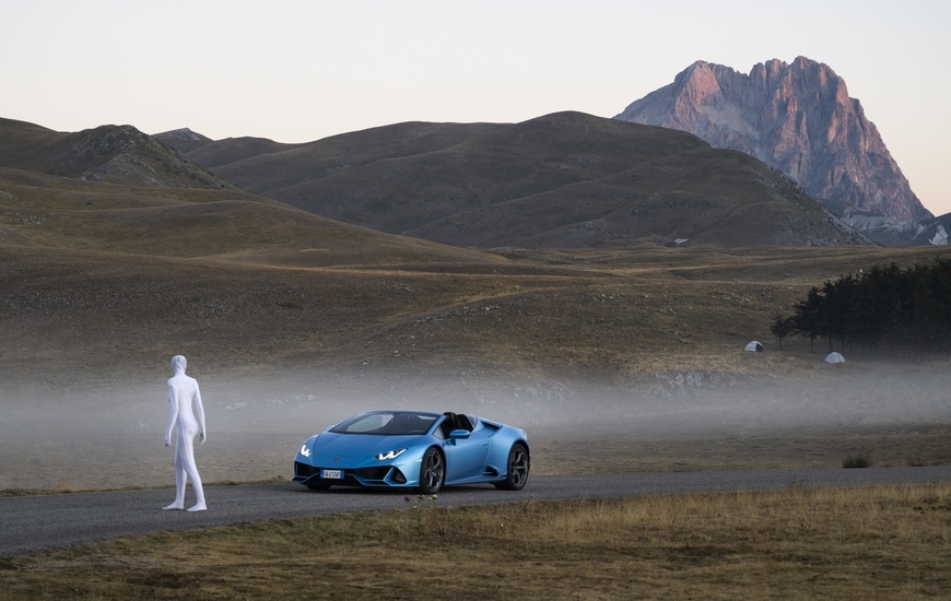 Lamborghini e l'Abruzzo (foto Valentina Sommariva)