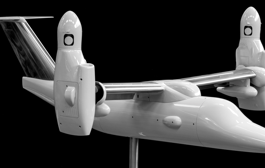 Il modello di convertiplano AW609