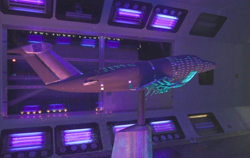 Il dimostratore durante le prove (Ph. Airbus)