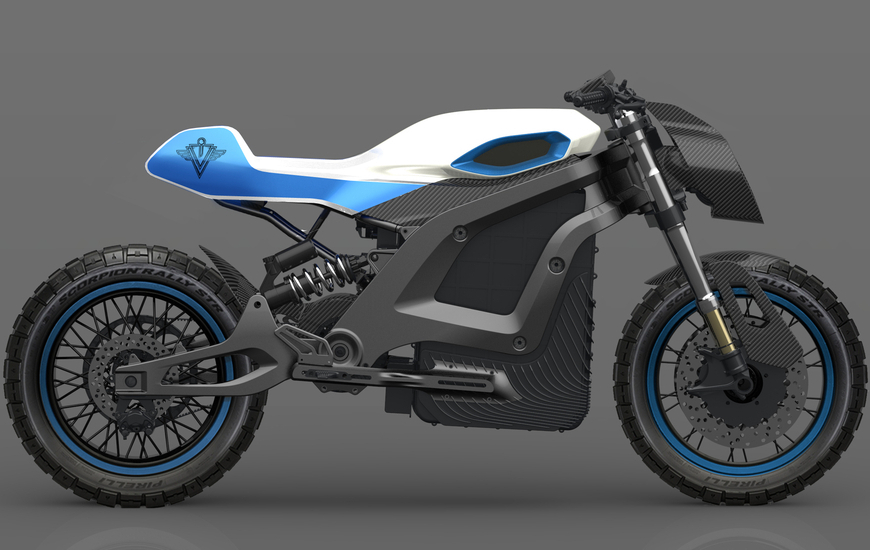 La moto elettrica di Lacama Italian Volt 