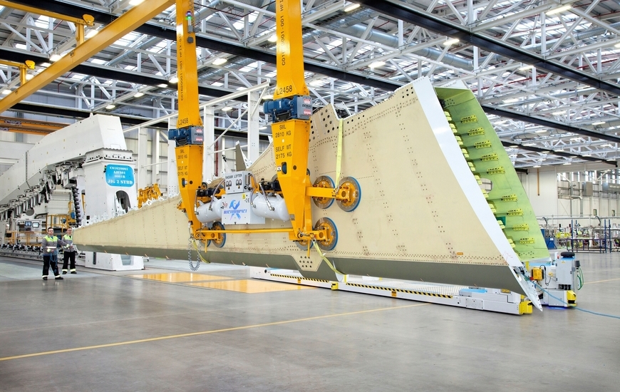 Wing production at Bombardier (Belfast)