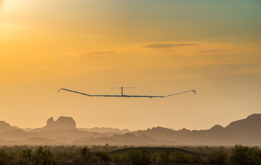 Uno dei voli di prova di Zephyr (Ph. Airbus)